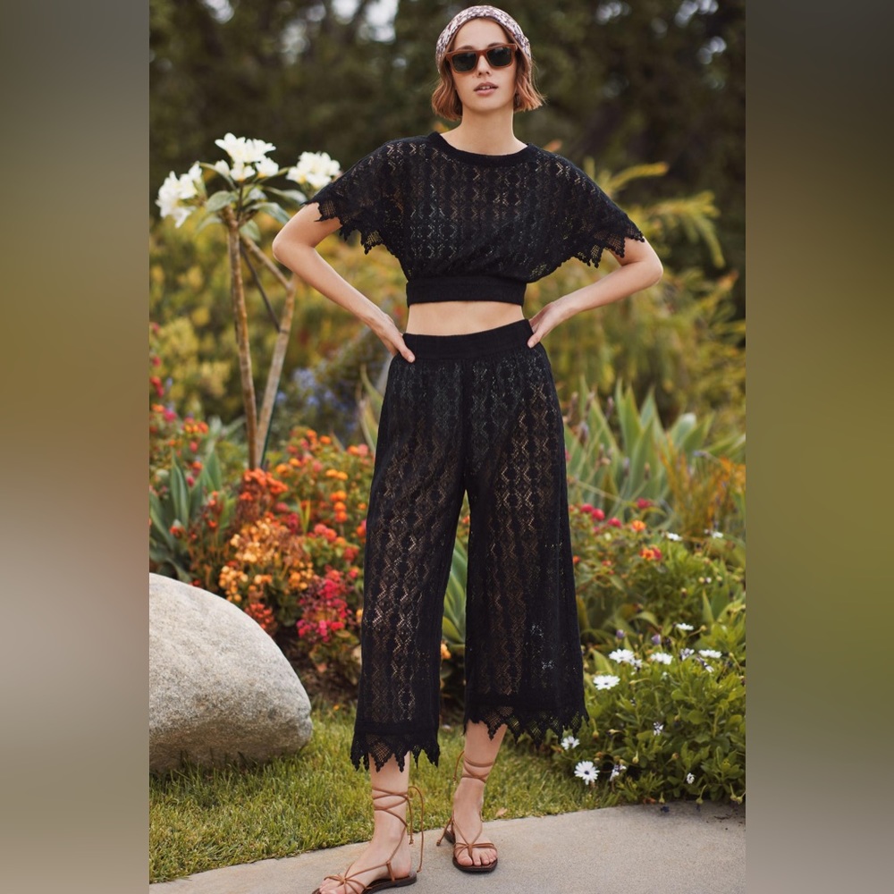 Anthropologie Fauxchet Two-Piece Set